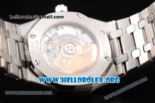 Audemars Piguet Royal Oak Clone AP Calibre 3120 Automatic Stainless Steel Case/Bracelet with White Dial and Stick Markers (BP) - Click Image to Close